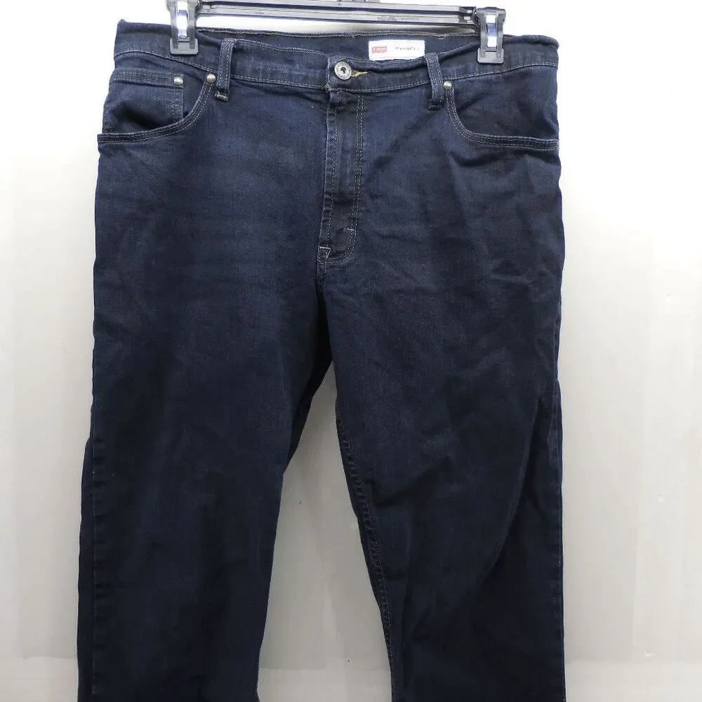 Wrangler Straight Fit Jeans Mens Size 36x32 Blue Dark Wash Lot of  1095STWDH - Picture 6 of 10